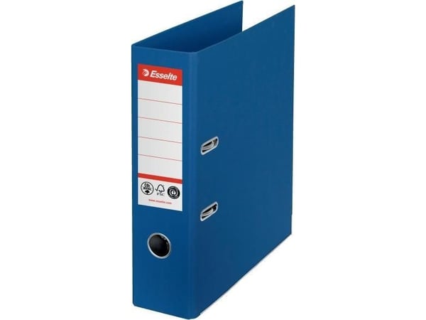 Esselte - Hevarmbuefil - bokryggbredde: 72 mm - for A4 (210 x 297 mm) - kapasitet: 500 ark - blå