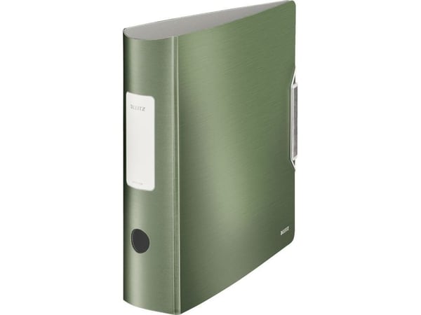 LEITZ-mappe, ryggbredde 8,2 cm, DIN A4, plast, seladongrønn
