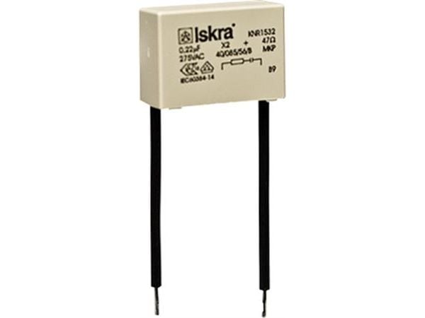 ESYLUX RC-suodatin, IP20 induktiivisten kuormien vaimentamiseen1W, 230V AC, 50/60Hz18x26x10 mm, valkoinen