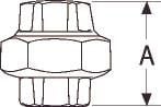 GF GEORG FISCHER 1/2 galvaniseret union muffe / muffe