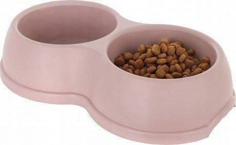 Barry King dobbel plastskål for hunder og katter L, 1,2 l, elfenbenshvit, 35x20 cm Barry King dobbel plastskål for hunder og katter L, 1,2 l, elfenbenshvit, 35x20 cm