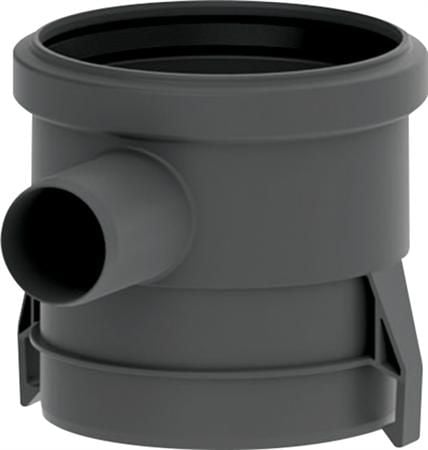 UNIDRAIN Nousuputki malli 2830 kulmaviemärille. Korkeus 95 mm ja sivusuulake Ø40 mm