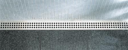 Unidrain rist i 3 mm massiv AISI 304 rustfri stål til ClassicLine ramme - model Classic i længde 1000 mm