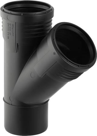 Geberit Silent PP grenrør 45gr.Ø 110-75 mm