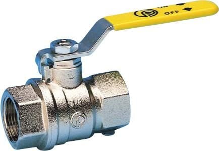 PETTINAROLI Gaskuglehane 3/4" muffe/muffe med stålgreb