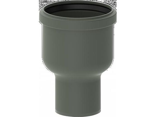 Unidrain 75 mm hjørneudløb med vandlås, uden studs, lodret