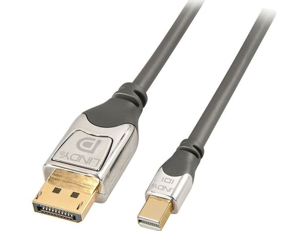 Lindy 36310, 0,5 m, Mini DisplayPort, DisplayPort, Hankjønn, Hankjønn, 4096 x 2160 piksler