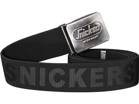 9025 Ergonominen vyö, musta, Snickers Workwear -logolla, Yhden koon vyö
