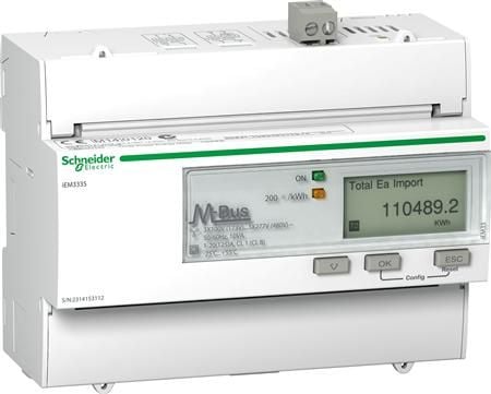 Schneider Electric iEM3335, IP20, 50/60 Hz, 126 mm, 69,3 mm, 103,2 mm, 130 mm