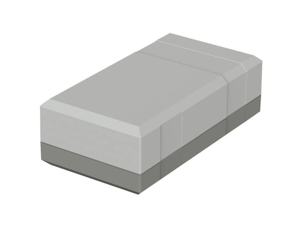 Bopla ELEGANT EG 1240 32124002 Elektroniikkakabinetti 125 x 67 x 40 Polystyrol (EPS) Gråhvid (RAL 7035) 1 kpl 1 stk