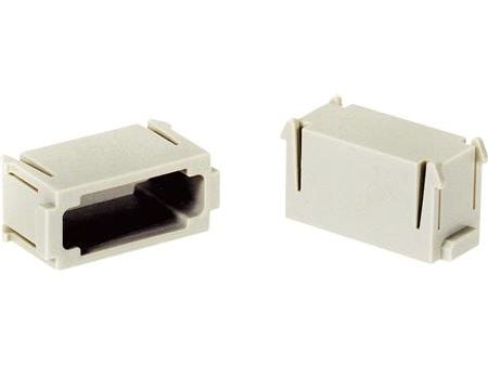HARTING HAN modular dummy modul 6B, 10B, 16B, 24B. Hun og han delen. - (2 stk.)