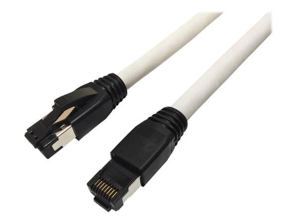 MicroConnect – Patch-kaapeli – RJ-45 (uros) – RJ-45 (uros) – 25 cm – S/FTP – CAT 8.1 – halogeeniton, kierteetön – valkoinen