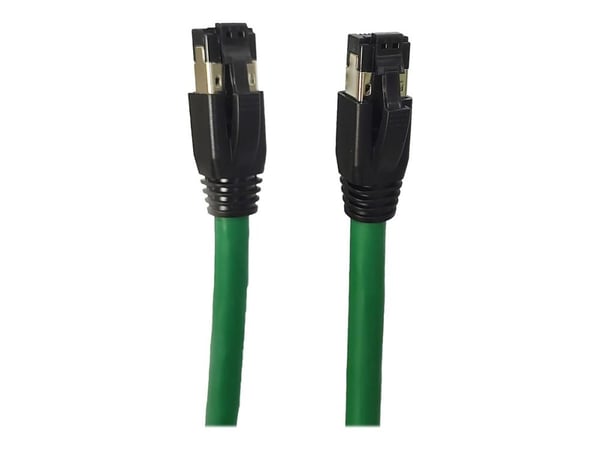 Microconnect MC-SFTP80025G, 0,25 m, Cat8.1, S/FTP (S-STP), RJ-45, RJ-45, Vihreä