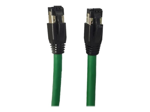 Microconnect MC-SFTP80025G, 0,25 m, Cat8.1, S/FTP (S-STP), RJ-45, RJ-45, Vihreä