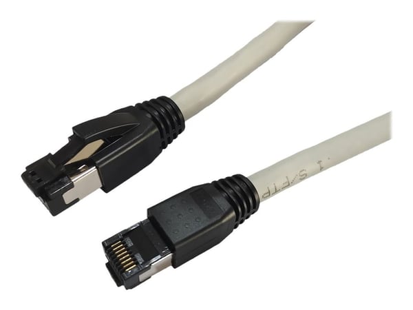 Microconnect MC-SFTP8010, 10 m, Cat8.1, S/FTP (S-STP), RJ-45, RJ-45, Harmaa