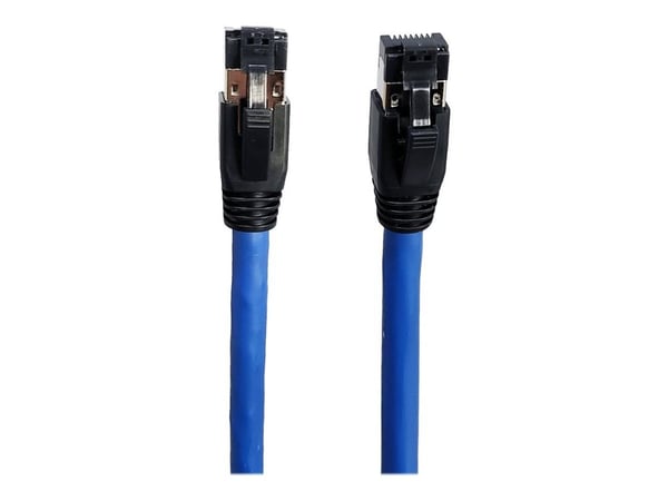 Microconnect MC-SFTP80025B, 0,25 m, Cat8.1, S/FTP (S-STP), RJ-45, RJ-45, Sininen