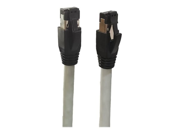 Microconnect MC-SFTP8010, 10 m, Cat8.1, S/FTP (S-STP), RJ-45, RJ-45, Harmaa