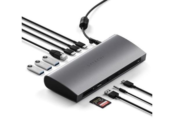 Satechi - Telakointiasema - Thunderbolt 4 - 3 x Thunderbolt - 1GbE - Europa