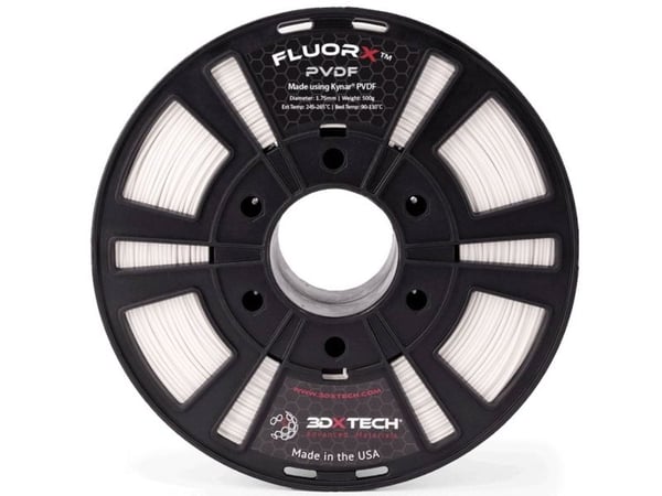 3D Xtech PVD1010750N FluorX™ PVDF-filament PVDF kjemisk- og UV-bestandig 1,75 mm 750 g natur