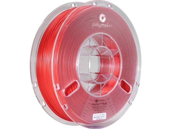 Polymaker PD01003 PolyFlex TPU-95A filament TPU fleksibel 1,75 mm 750 g rød 1 stk