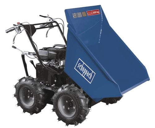 Scheppach DP3000, Motorisert trillebår, 4 hjul, 300 kg, 196 cm³, 3,6 l, 700 mm
