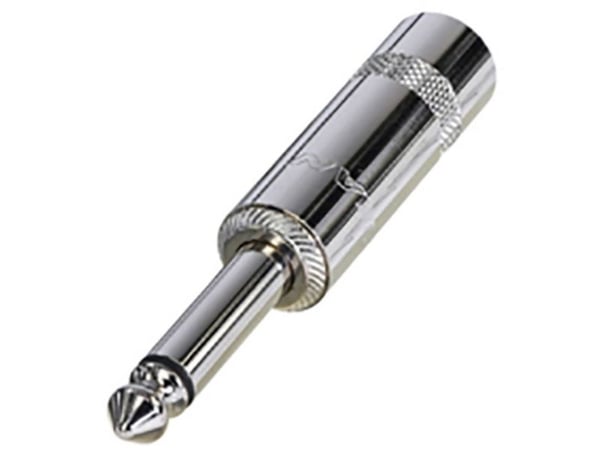 Rean AV NYS224L jackplugg 6,35 mm, 2-polet, 1 stk