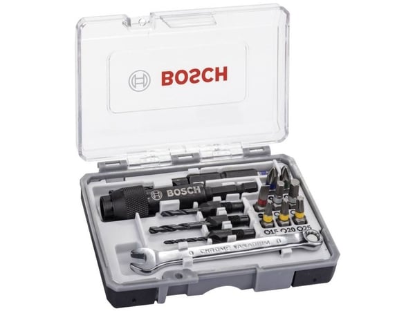 Bosch 2 607 002 786, 20 stykker, Hex (metrisk), 1/4", PH 2, PZ 2, T15, T20, T25