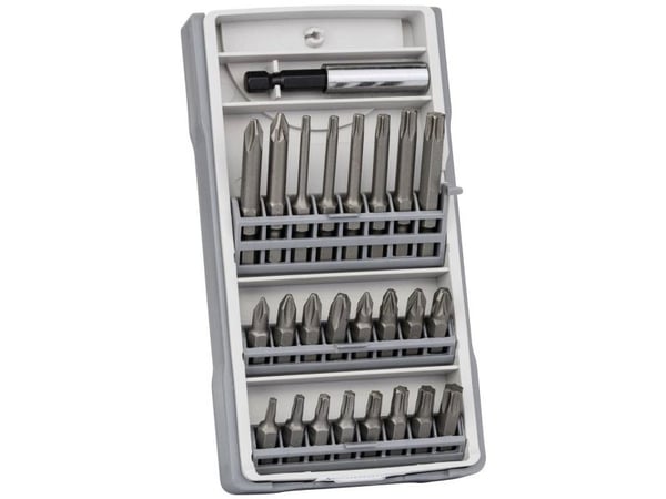 Bosch - Spissett for skrutrekker - 25 deler - T10, T15, T20, T25, T30, T40, PH2, PZ2 - lengde: 25 mm, 49 mm