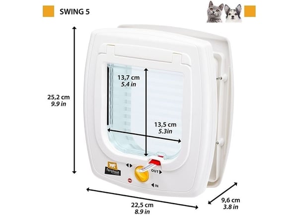 Ferplast Kattlucka Swing 5 Tunnel Brun