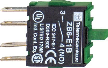 Schneider Electric ZB6E1B Hjälpkontaktblock 10 st