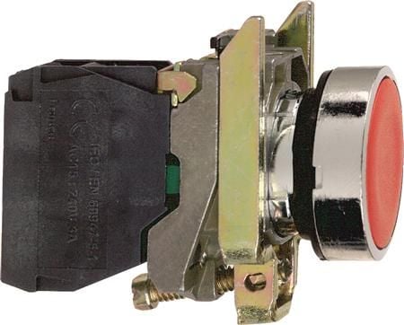 Schneider Electric XB4BA42, Rød, IP69K, 30 mm, 52 mm, 47 mm, 80 g