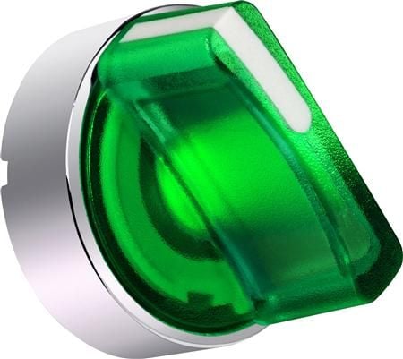 Harmony-kääntökytkin, jossa on LED ja 2 kiinteää asentoa, vihreä 24VAC/DC 1xNO+1xNC, XB4BK123B5