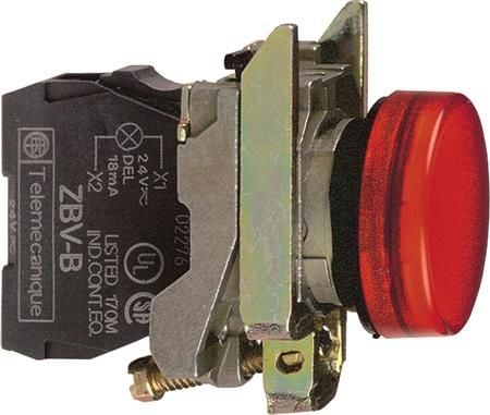 Schneider Electric XB4BVM4, Punainen, IP66, CSA, 230-240 V, 2,2 cm