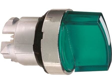 Schneider Electric ZB4BK1833 Valintakytkimen etuelementti voidaan nollata (Ø) 22 mm Kromi, vihreä 1 kpl