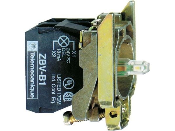 Schneider Electric ZB4, Kontaktor, Hvid, 64 g, 61 g, 34 mm, 52 mm, 34 mm, 52 mm