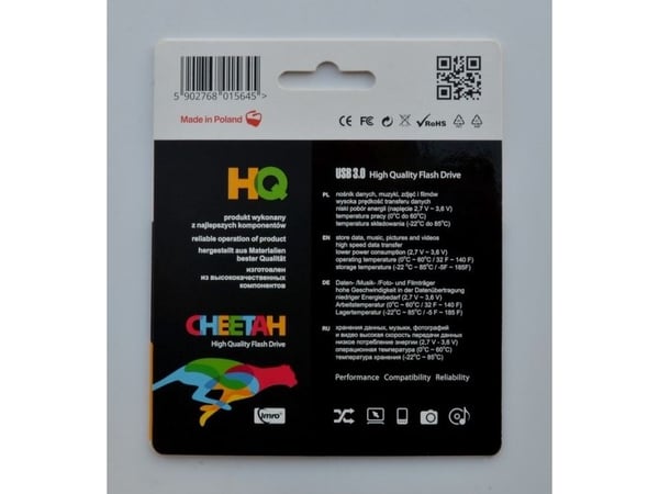 IMRO USB 3.0 CHEETAH/128GB USB flash drive 3.2 Gen 1 (3.1 Gen 1) Chrome Silver