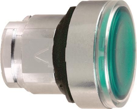 Schneider Electric ZB4BH033 Valokytkimen etuselementti (Ø) 22 mm Tyhjä Kromi, Vihreä 1 kpl