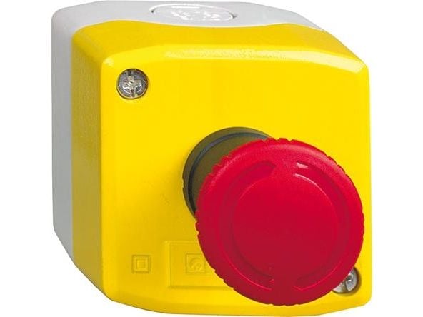 Nødstopbox komplet Ø40 2NC 1NO "NØDSTOP"