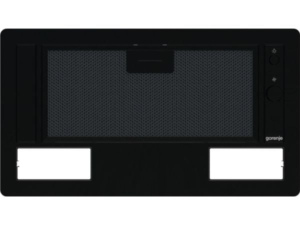 Gorenje Essential BHI681EB - Kåpa - integrerad - bredd: 53.4 cm - djup: 30 cm - utsug och återcirkulering (-) - med inbyggd motor - svart