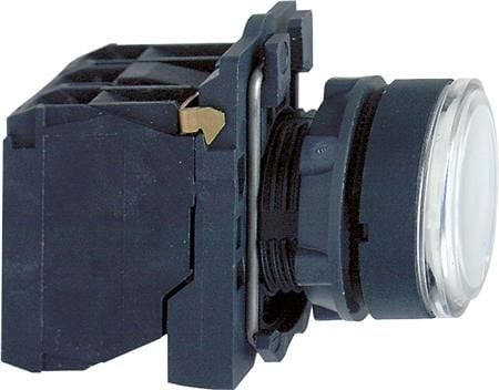 Schneider Electric XB5, Valkoinen, 24 V, 50 - 60 Hz, 10 A, 30 mm, 57 mm