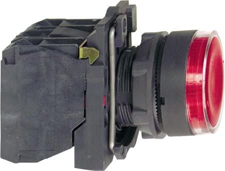 Schneider Electric XB5, Punainen, 220-240 V, 50 - 60 Hz, 10 A, 30 mm, 57 mm