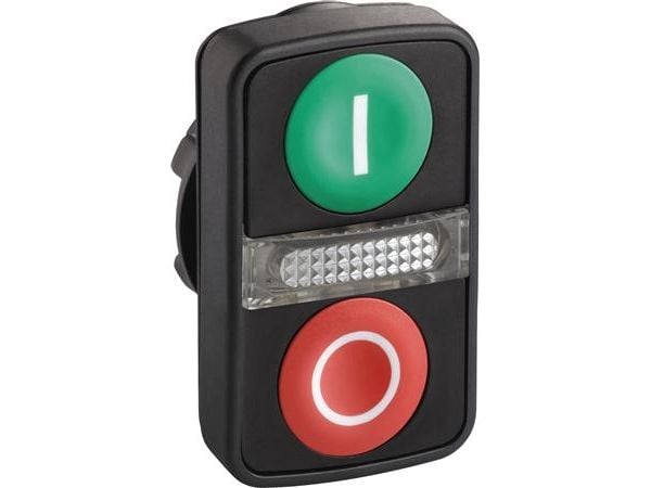 Schneider Electric Schneider Electric kaksoispainike litteä painike 2 painiketta vihreä, punainen paineen vapautus 1 kpl