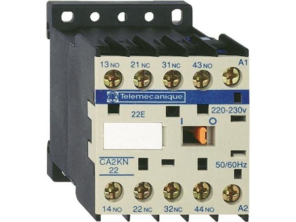 SCHNEIDER ELECTRIC Rele DIN-kiskoon asennettava, TeSys K, 2NO+2NC kelan jännite 24V DC Ith 10A