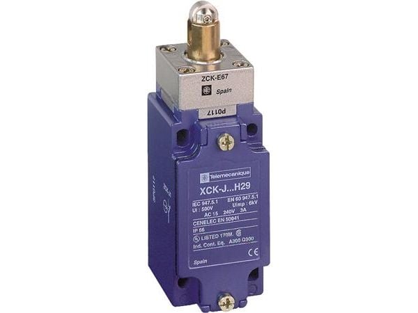 Schneider Electric XCKJ167H29, Ledningsført, Zamak, IP66, Blå, CCC CSA UL, 40 mm