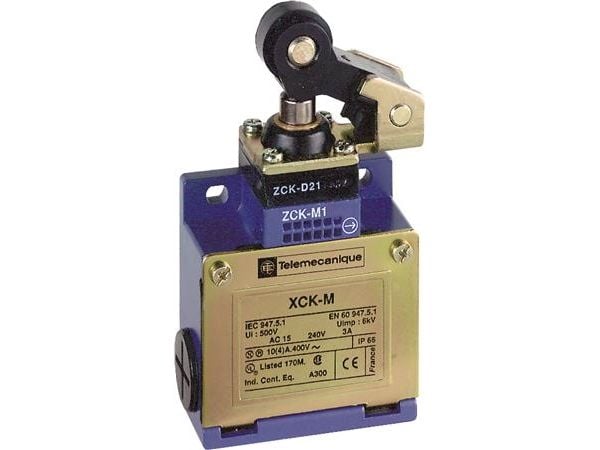 Schneider Electric XCKM121H29, Ledningsført, Zamak, IP66, Blå, CCC CSA UL, 64 mm