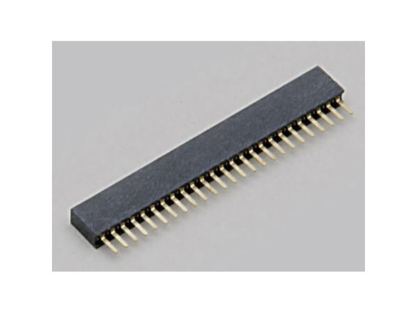 Conrad TC-2506276, 1 x 20-pin, Sort, Metallisk, Hunkjønn, Rett, 300 V, 20 mO