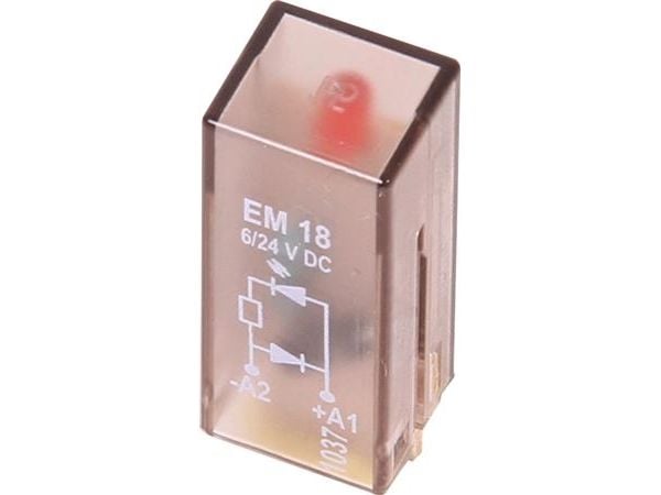 TE Connectivity insticksmodul med LED, skyddsdiod PTML0024 ljusfärg: röd 1 st