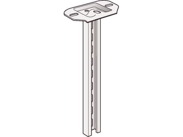 WIBE GROUP Katon heiluri 2F, korkeus 80 mm, leveys 135 mm, pituus 865 mm, kuumasinkitty