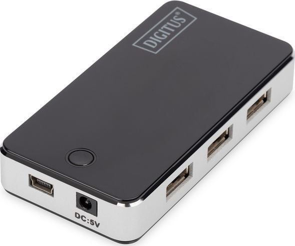 DIGITUS DA-70222 - Hubb - 7 x USB 2.0 - skrivbordsmodell
