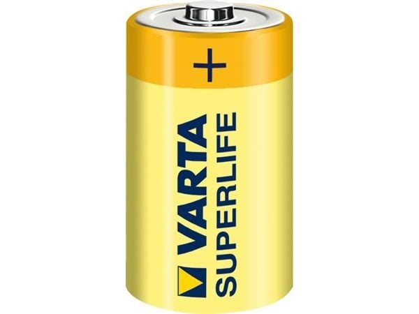 Varta Superlife 2014 - Batteri 2 x C - Karbonsink